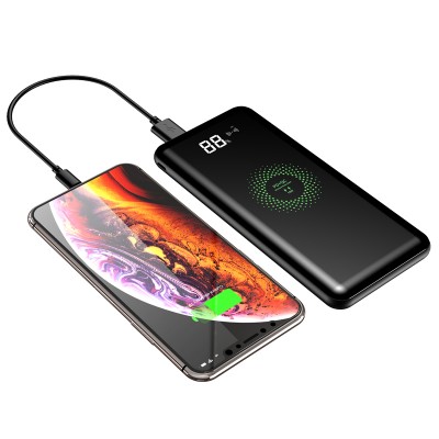 10000mAh 10W Fast Charging Wireless Power Bank  QC3.0+PD Fast Charging Wireless Charger Portable Mobile Phone Battery